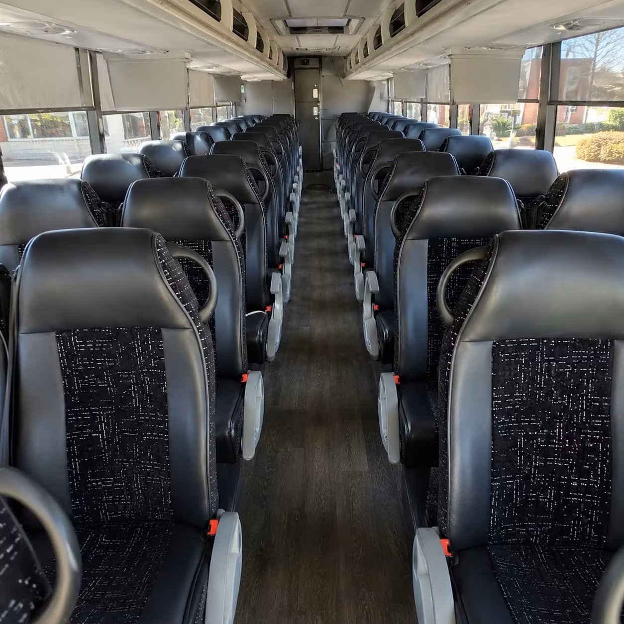 west jordan charter bus rental interior
